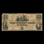 Canada, Banque de Québec, 2 dollars : 1 novembre 1857