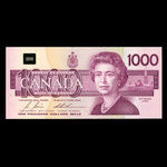 Canada, Banque du Canada, 1,000 dollars : 1988