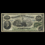 Canada, Standard Bank of Canada, 50 dollars : 1 décembre 1890