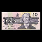 Canada, Banque du Canada, 10 dollars : 1989