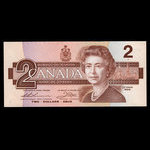 Canada, Banque du Canada, 2 dollars : 1986