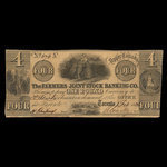 Canada, Farmer's Joint Stock Banking Co., 1 livre(anglaise) : 1 février 1836