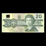 Canada, Banque du Canada, 20 dollars : 1991