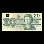 Canada, Banque du Canada, 20 dollars : 1991