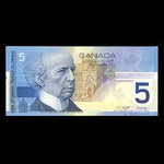 Canada, Banque du Canada, 5 dollars : 2002