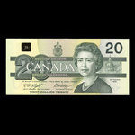 Canada, Banque du Canada, 20 dollars : 1991