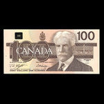 Canada, Banque du Canada, 100 dollars : 1988