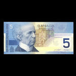 Canada, Banque du Canada, 5 dollars : 2002