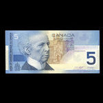 Canada, Banque du Canada, 5 dollars : 2002