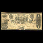 Canada, Central Bank of New Brunswick, 1 livre(anglaise) : 1 juin 1856