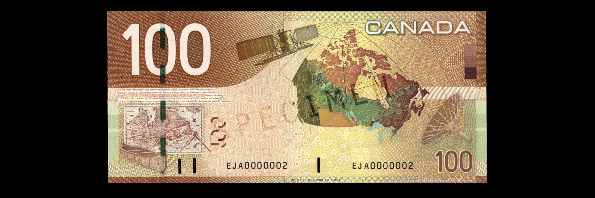 Lépopée Canadienne Billet De 100 Musée De La Banque Du Canada 