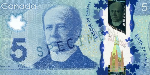 Série Frontières De 2011 2013 Billets En Polymère Musée De La Banque Du Canada 